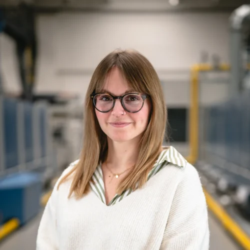 Saskia Kuhlen, Textiltechnologin bei Monforts